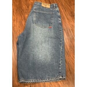 Vintage Pure Playaz The Original Mens Blue Denim Jean Shorts Size 40